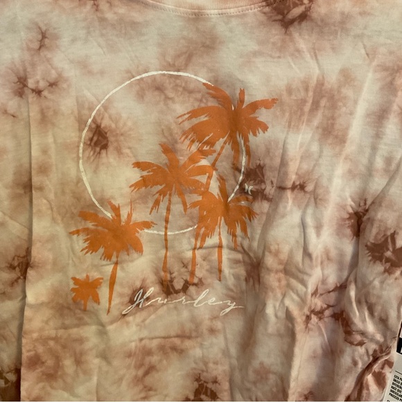 Hurley Taryn tie dye cropped tee size small - Picture 3 of 6